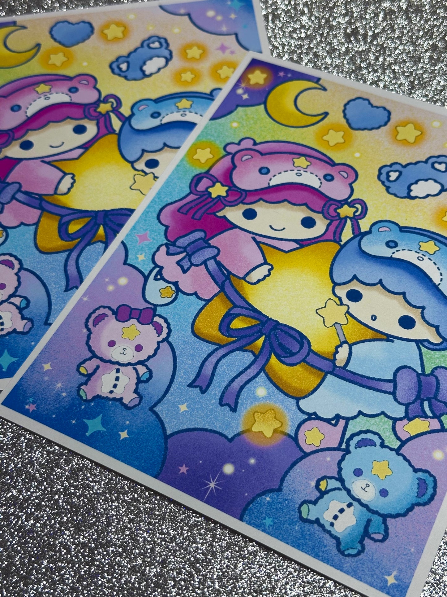 Kiki and Lala Bear Print