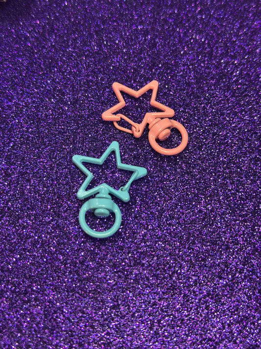 Extra star keychain clip