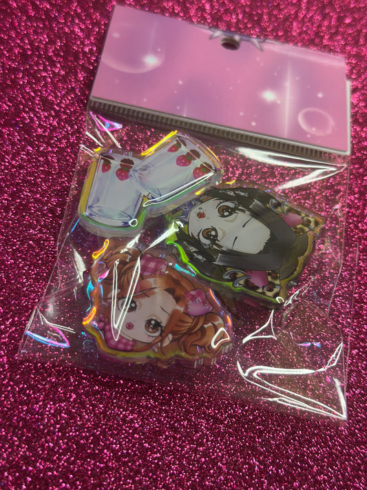 Nana Croc Jibbitz 3 pack