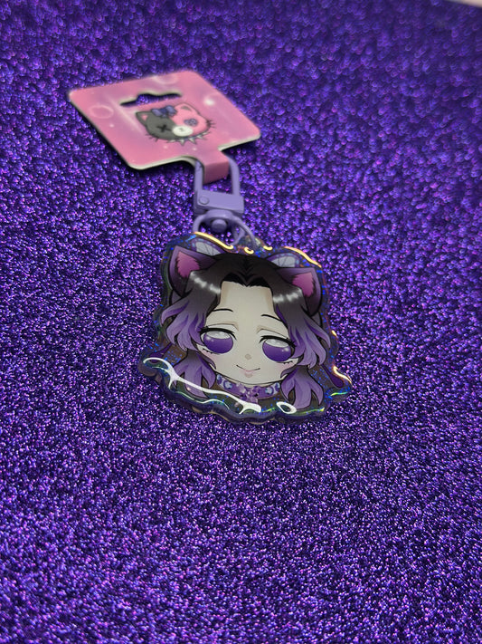 Shinobu Cat Keychain