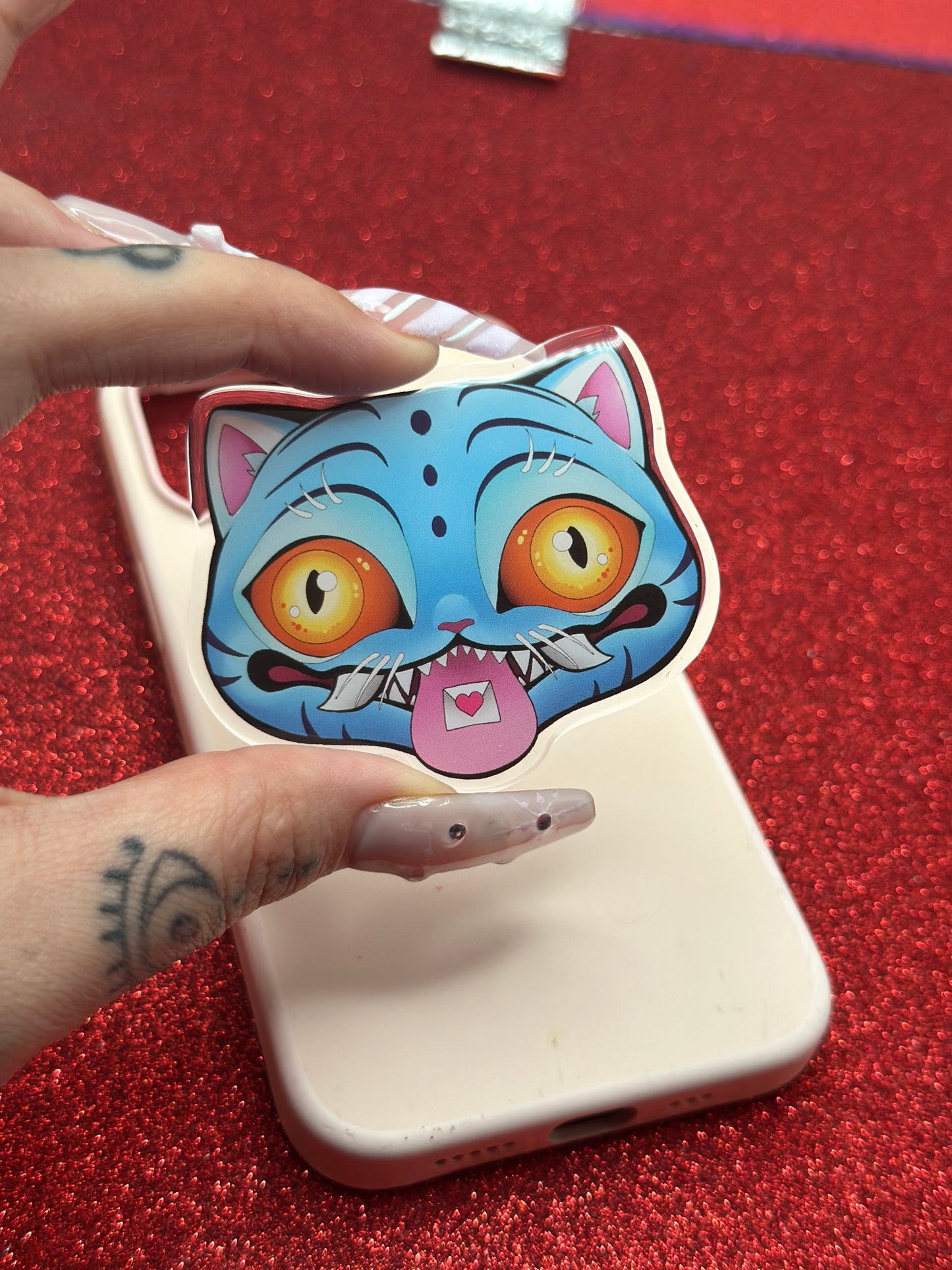 Derpy Tiger Phone Grip