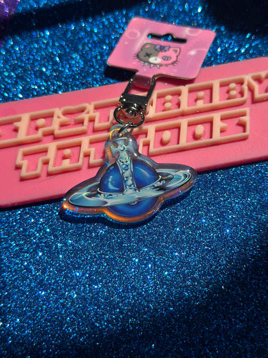 Blue Vivi Orb Keychain