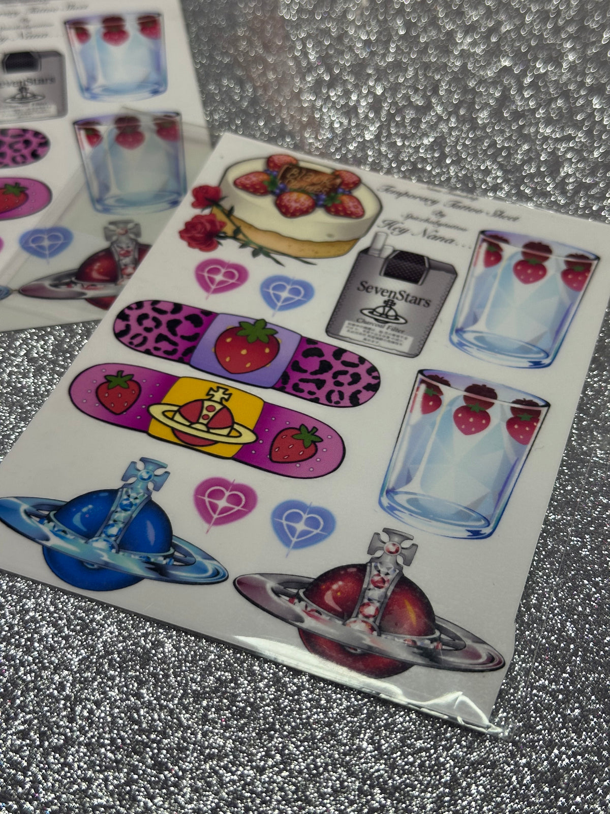Nana Mini Friendship Temporary Tattoo Sheet