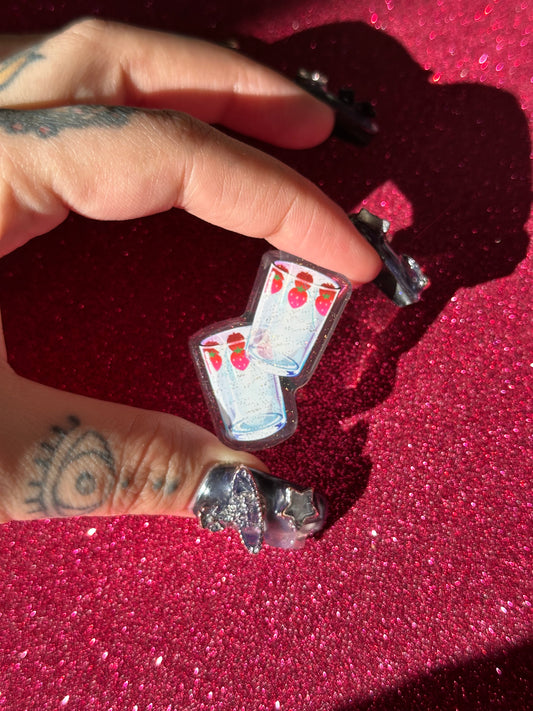 Baby Strawberry Cup Pin