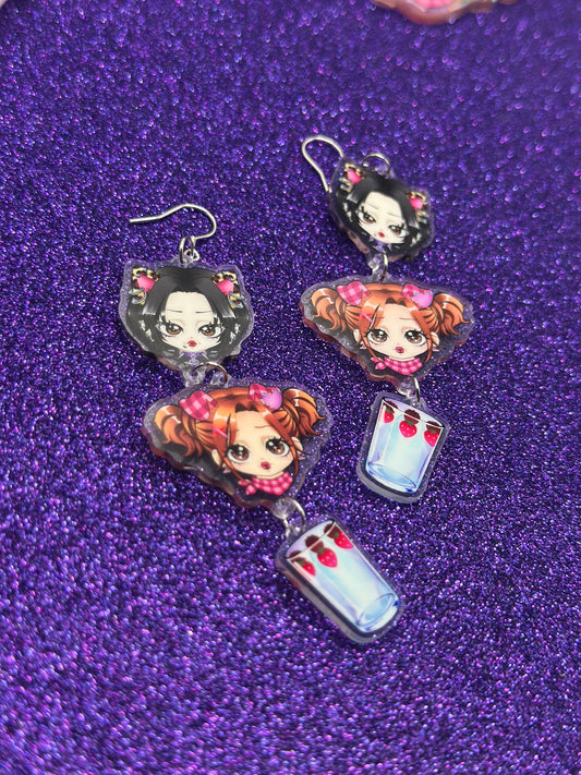 Hachiko and Nana earrings