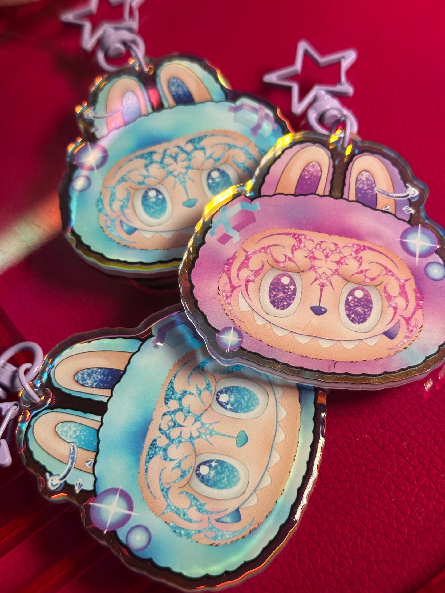 Holographic Big into Synergy Keychain
