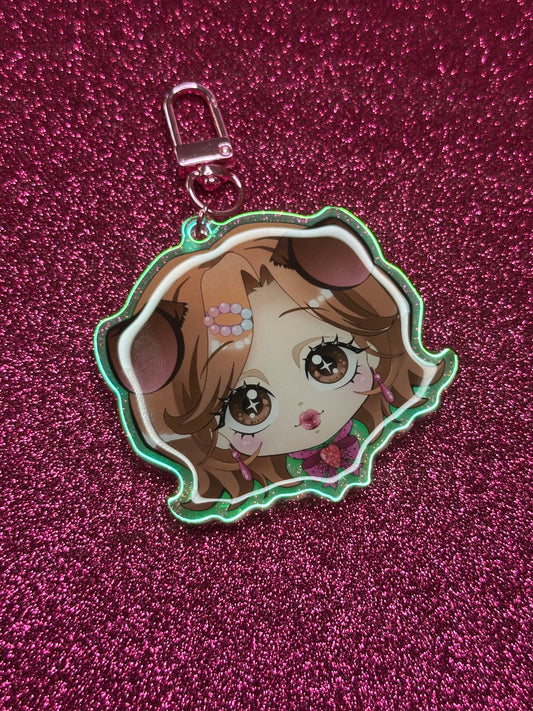 Hachi Pup Keychain