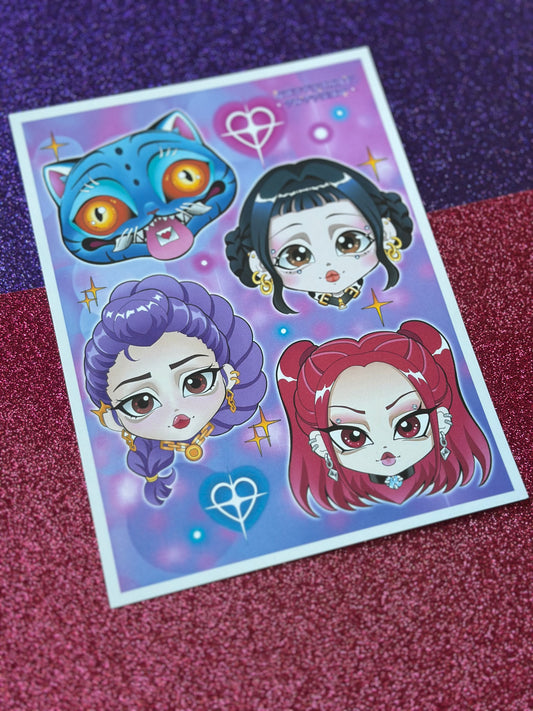 Hunters & Derpy Chibi Art Print