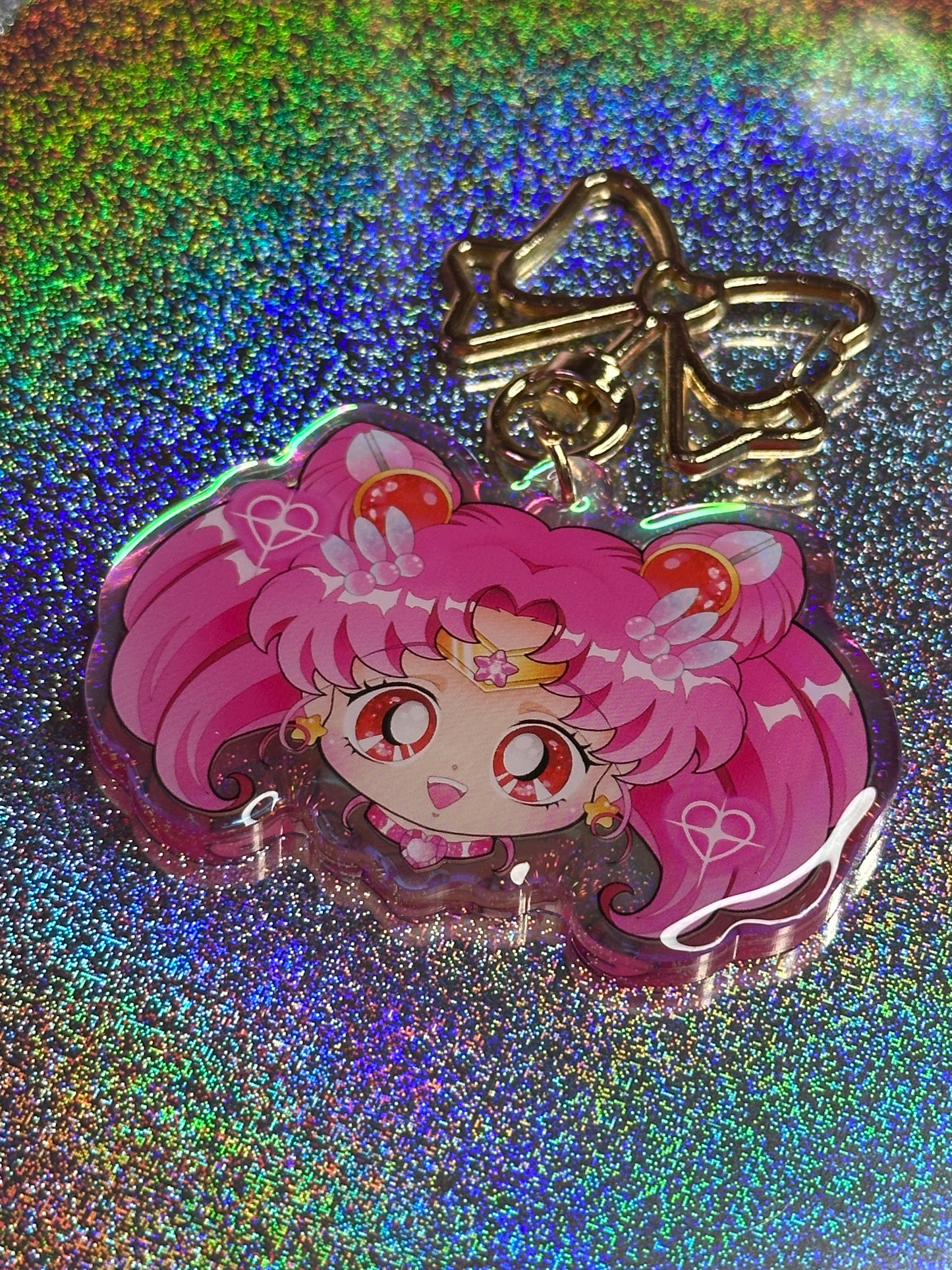 Chibi Moon Keychain