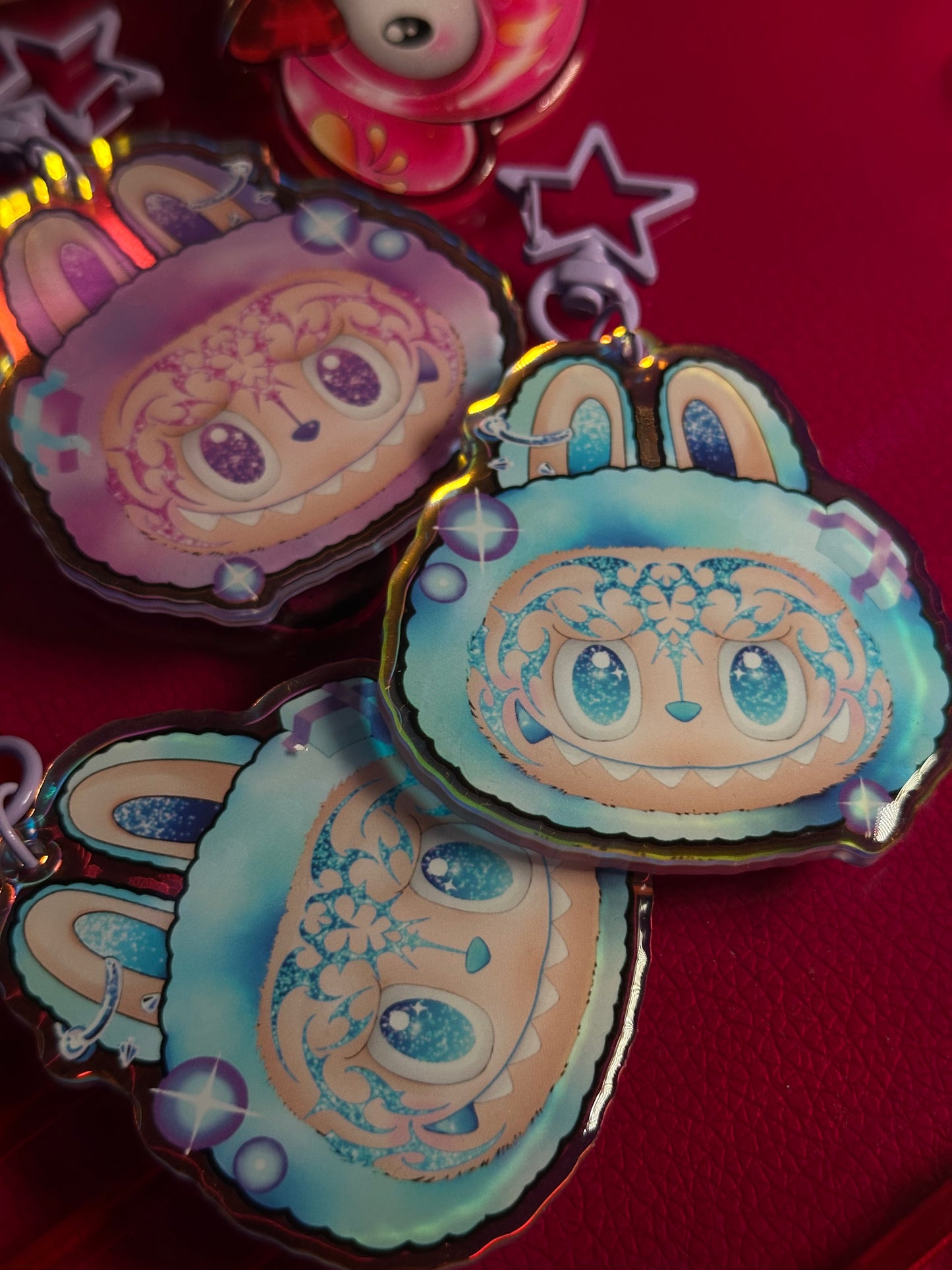 Big into Synergy sticker and keychain pack