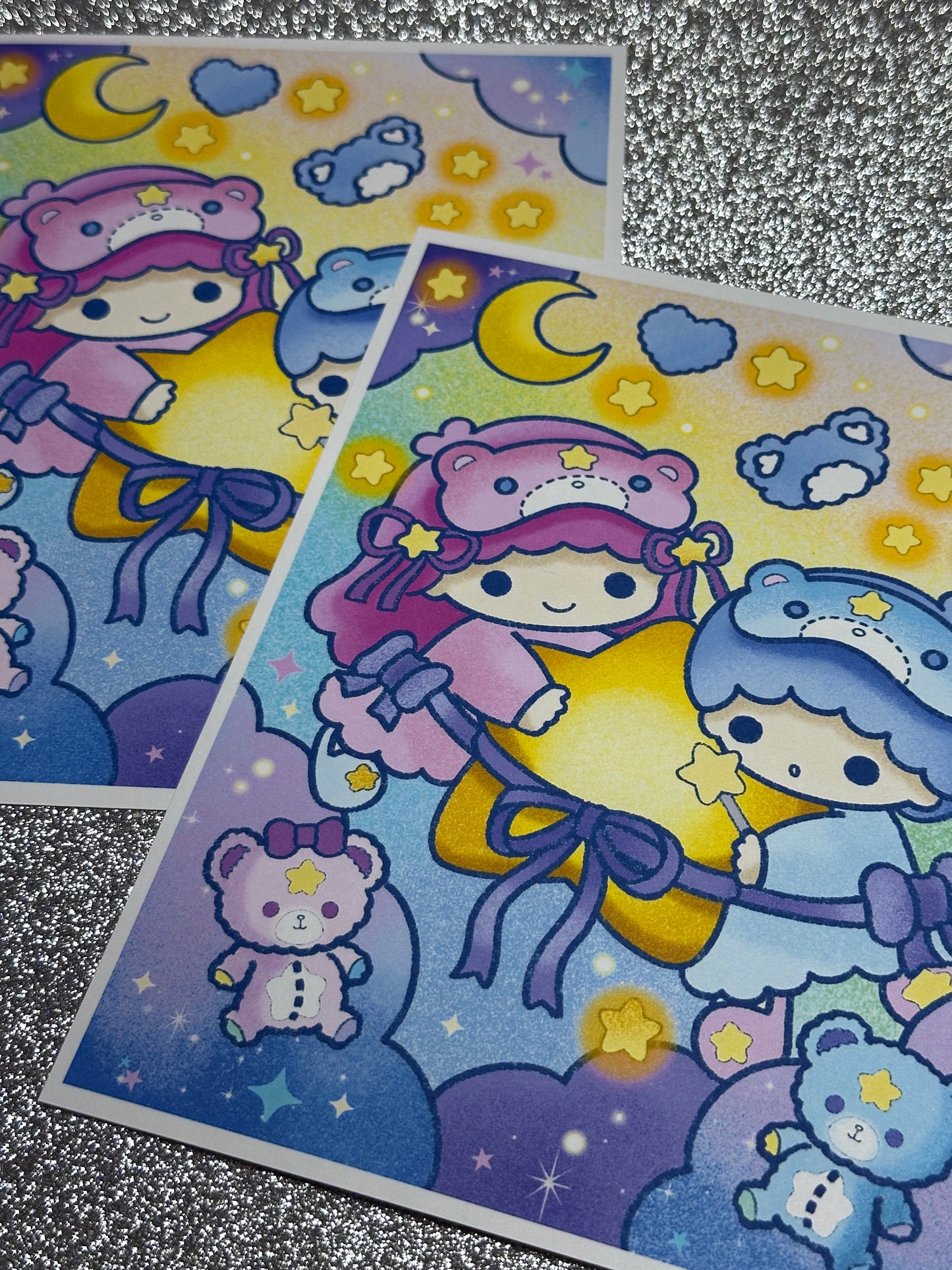 Kiki and Lala Bear Print