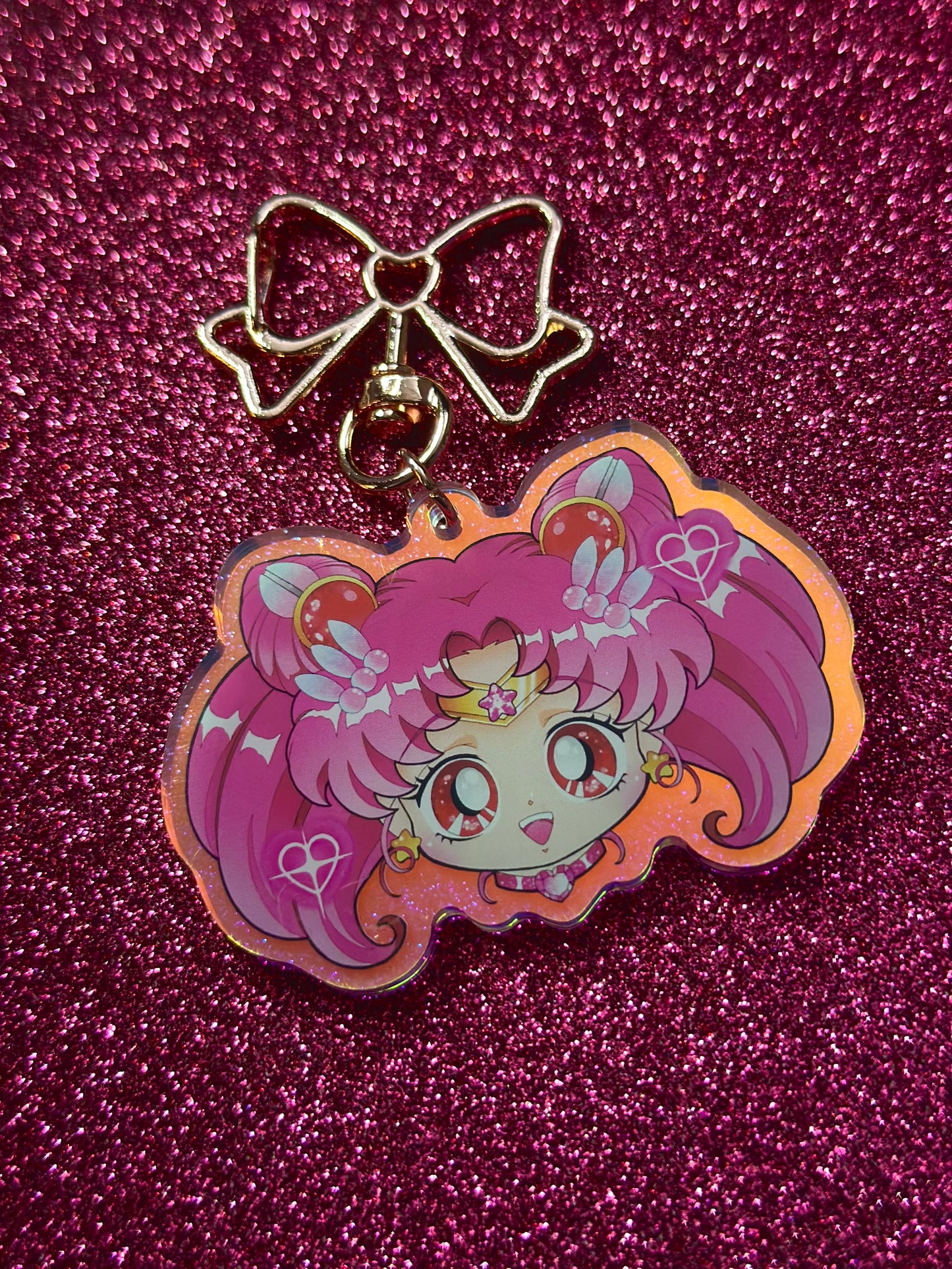 Chibi Moon Keychain