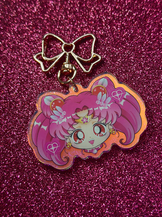 Chibi Moon Keychain