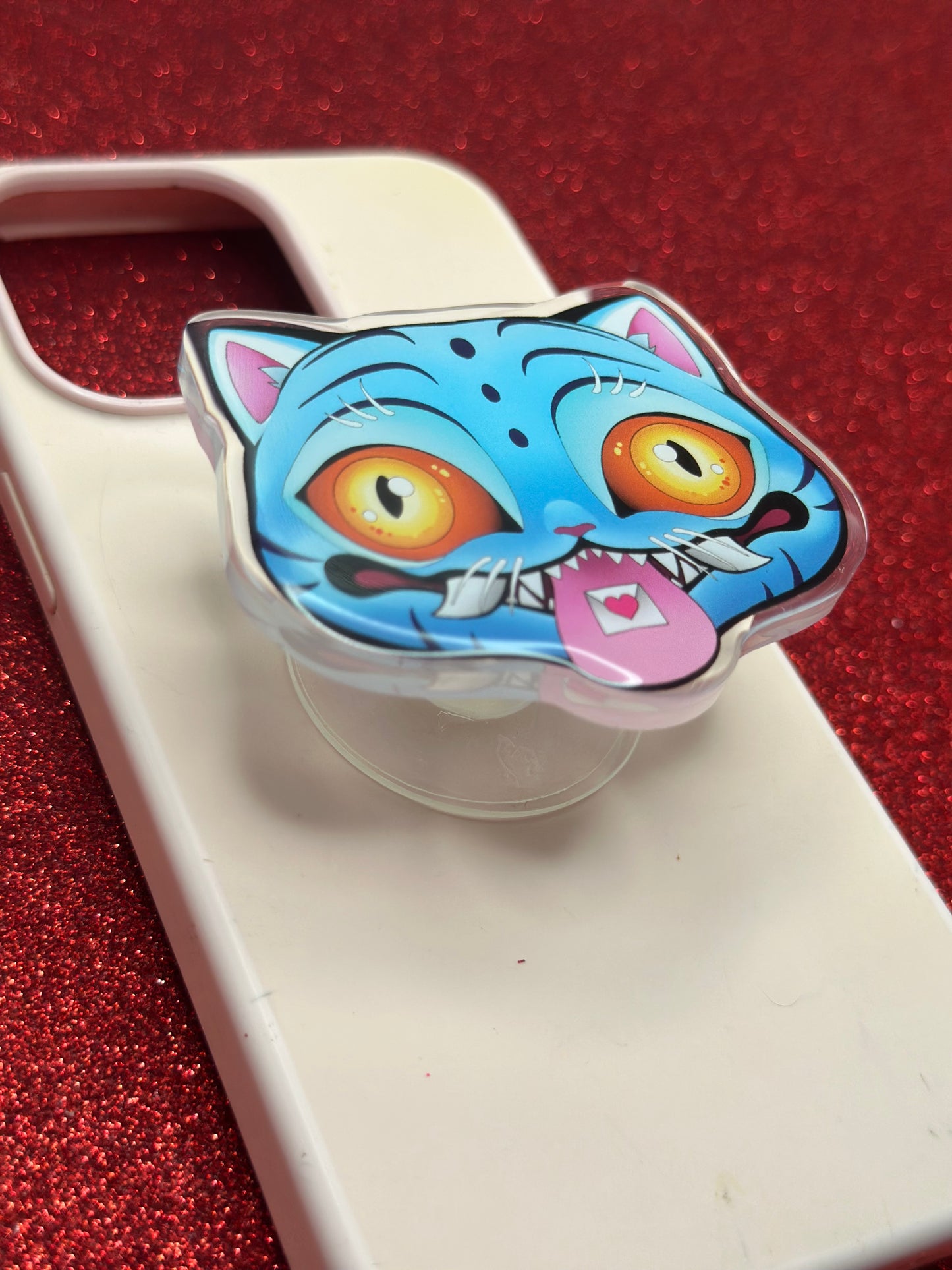 Derpy Tiger Phone Grip