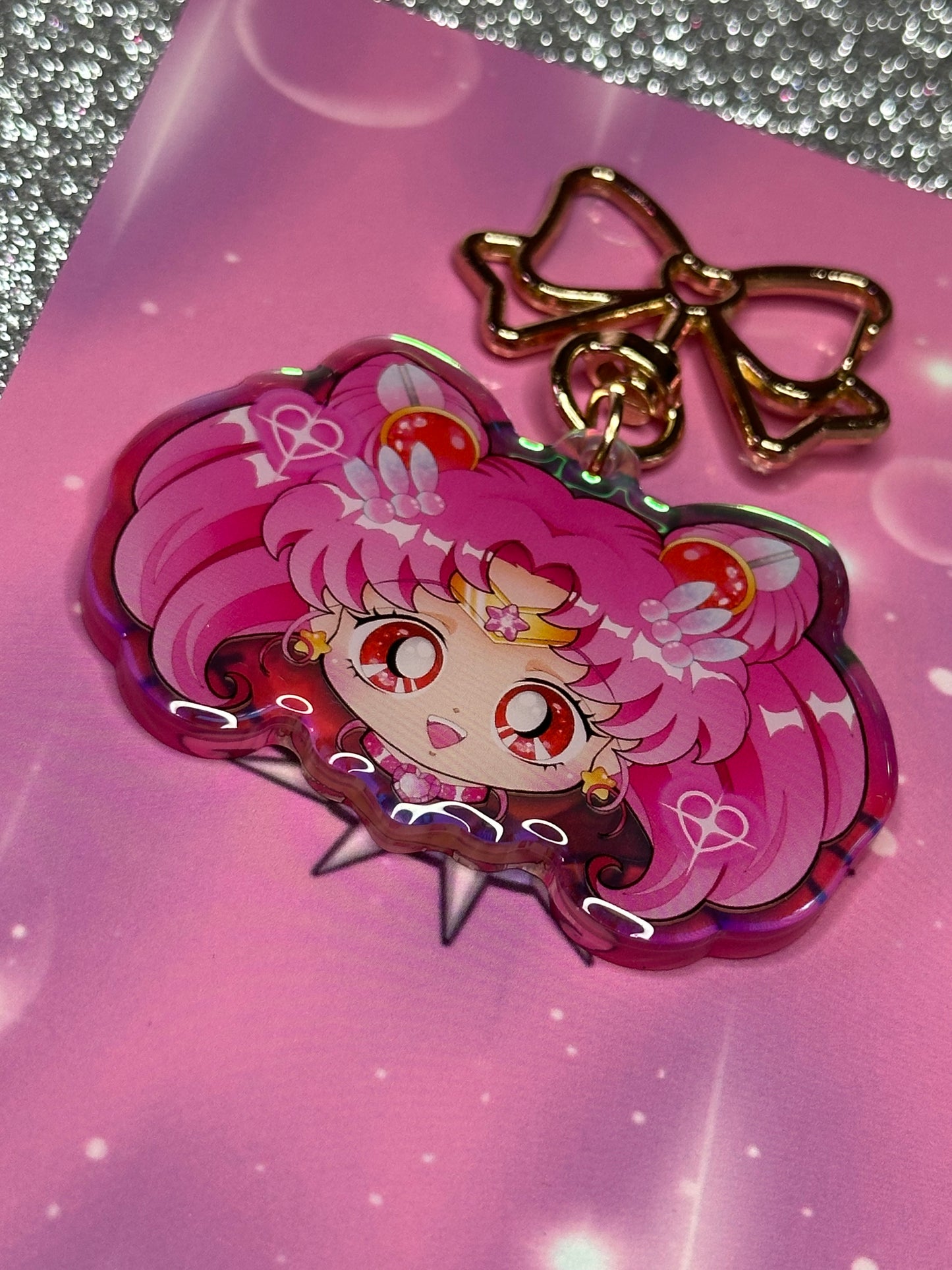 Chibi Moon Keychain