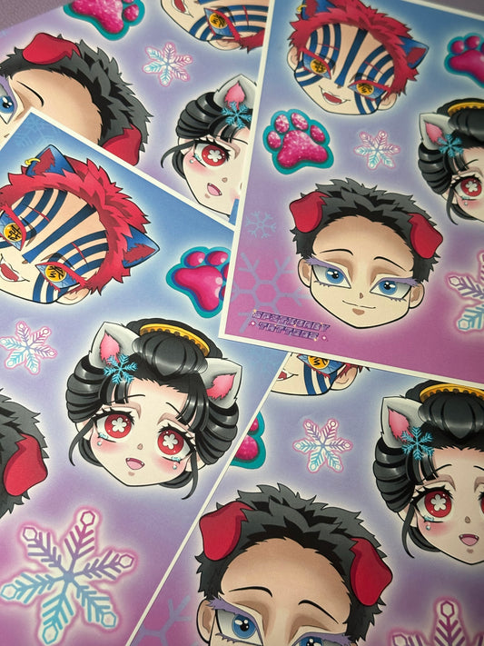 Akaza Cat print