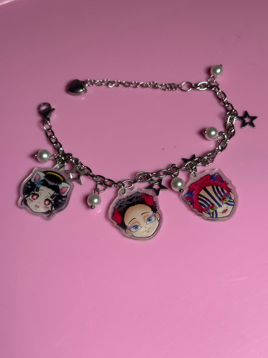 Kitty Akaza Puppy Hakuji Charm Bracelet