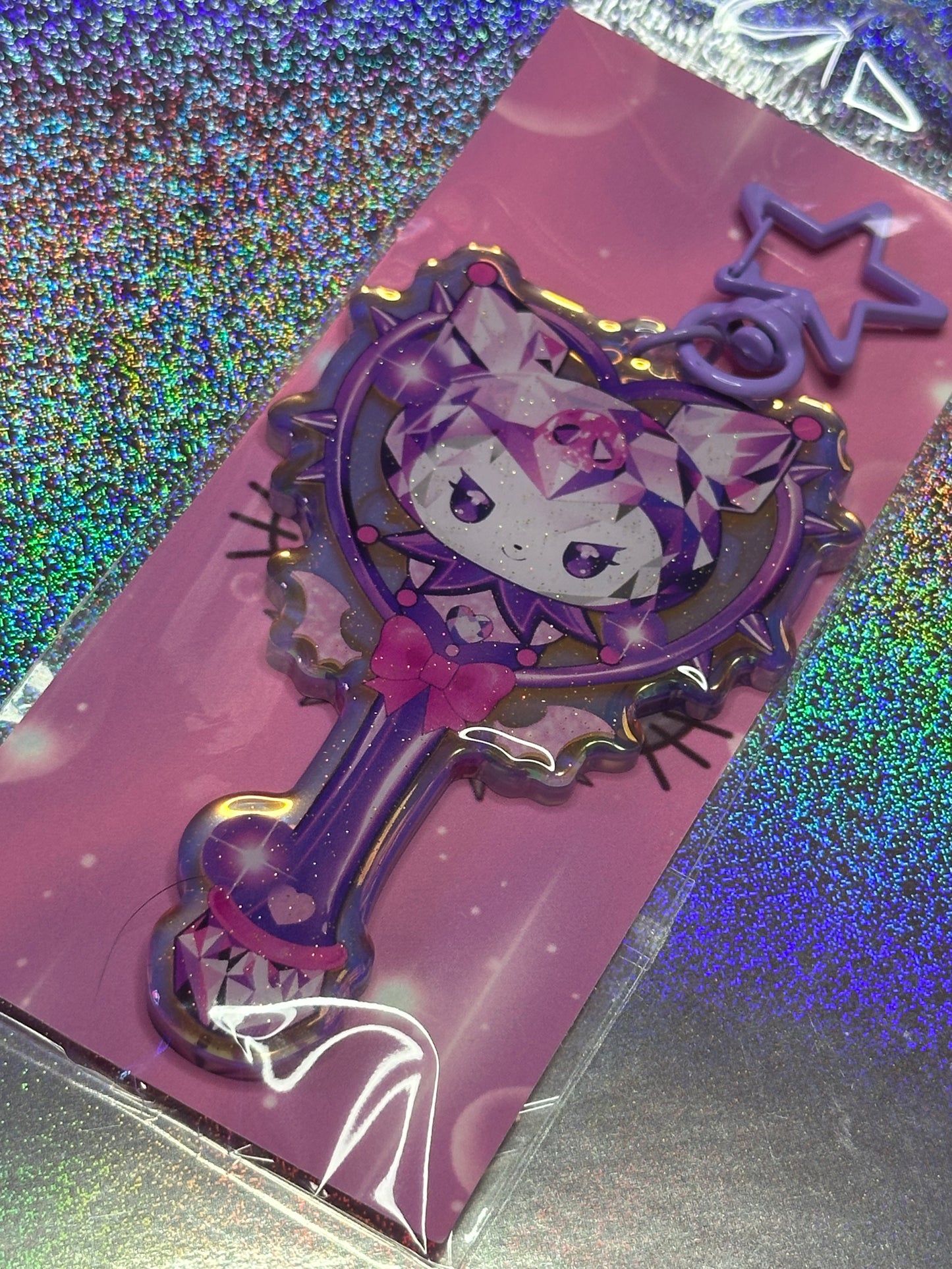 Kuro Magical Girl Wand Keychain