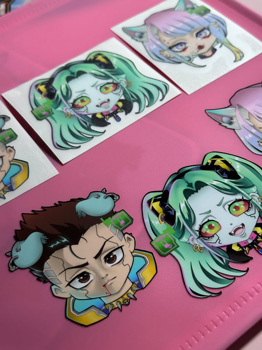 Cyber Trio Sticker Set