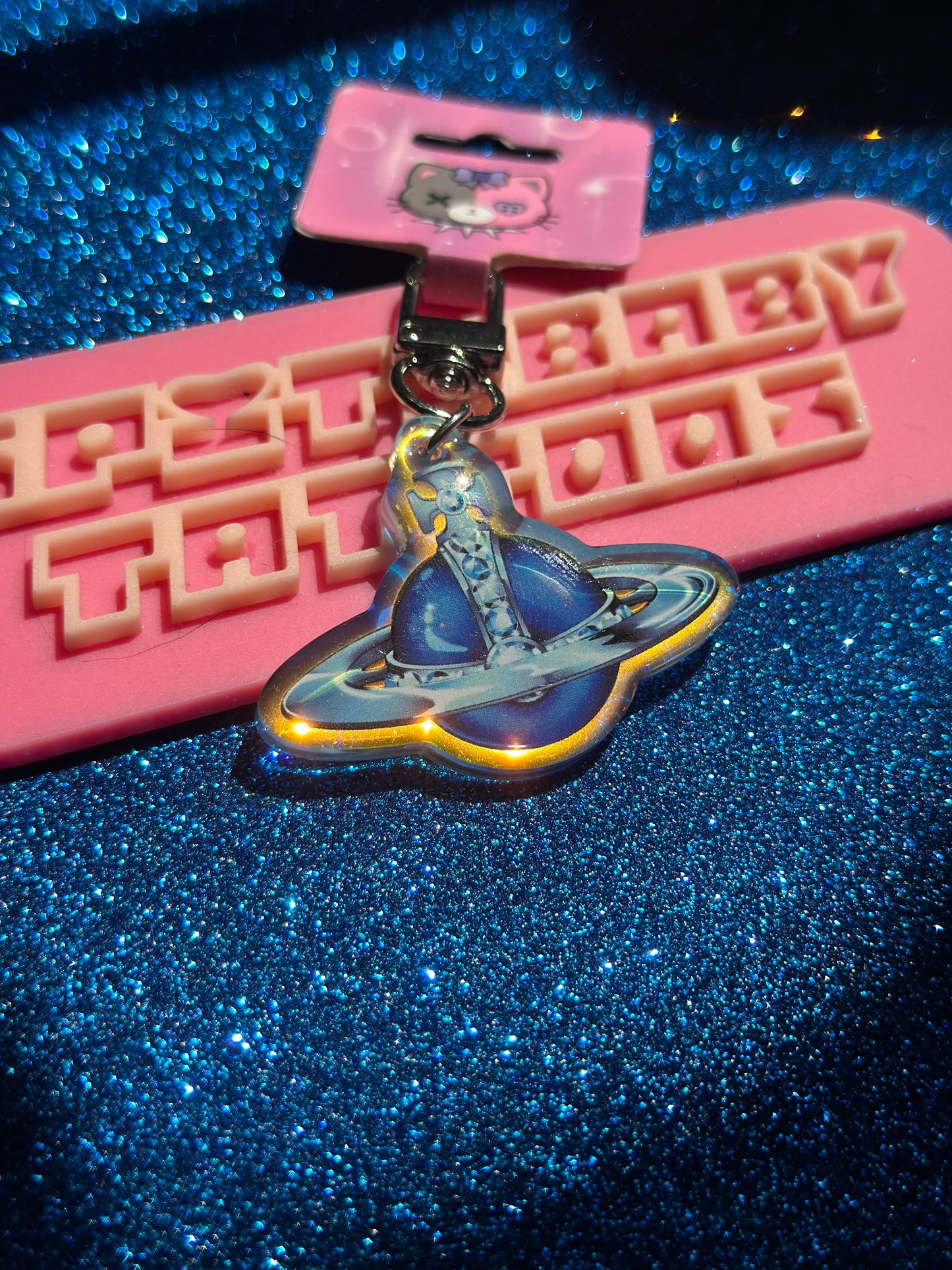 Blue Vivi Orb Keychain