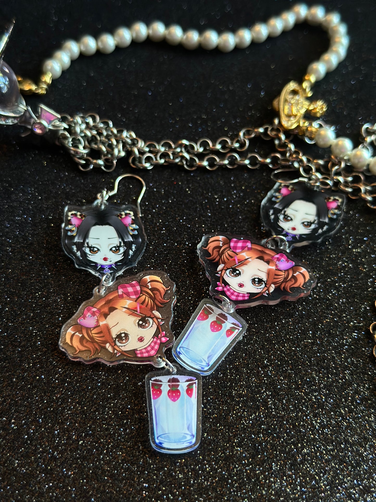 Hachiko and Nana earrings