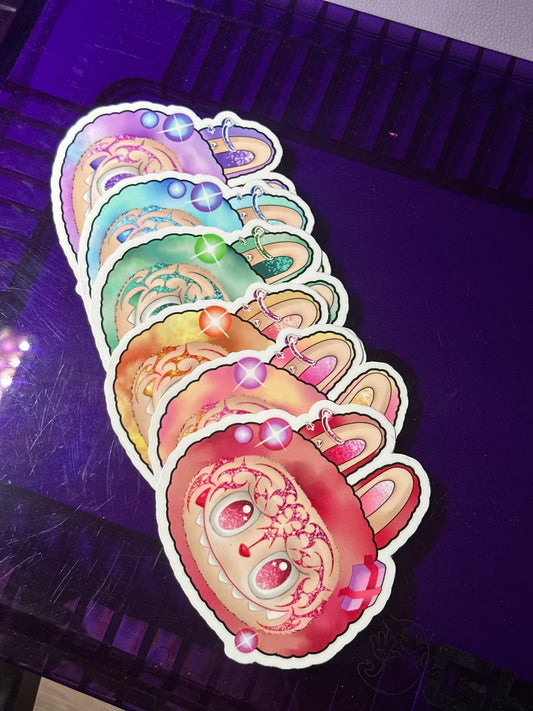 Big into Synergy sticker and keychain pack