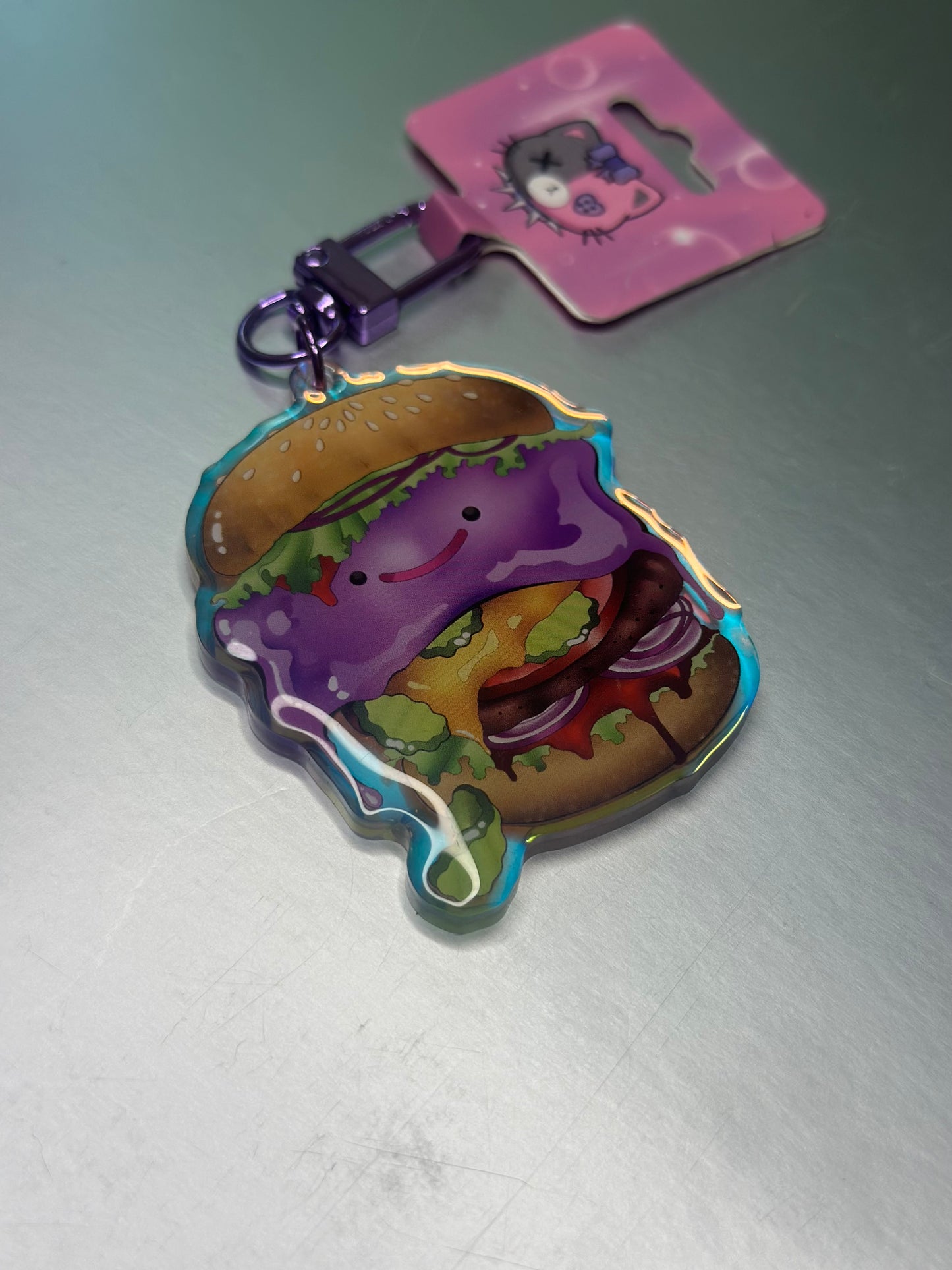 Ditto Burger Keychain