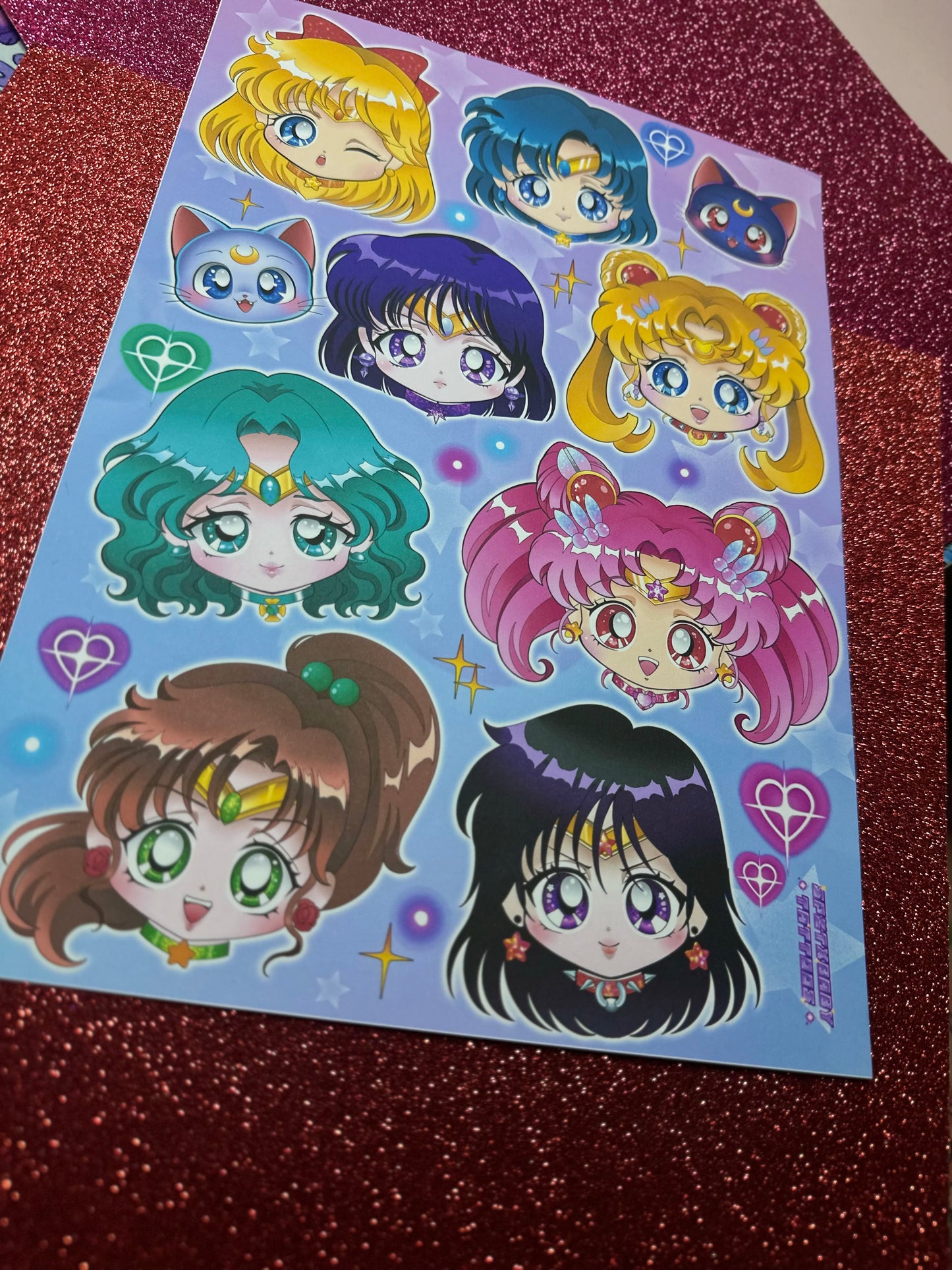 Sailor Scouts and friends Print