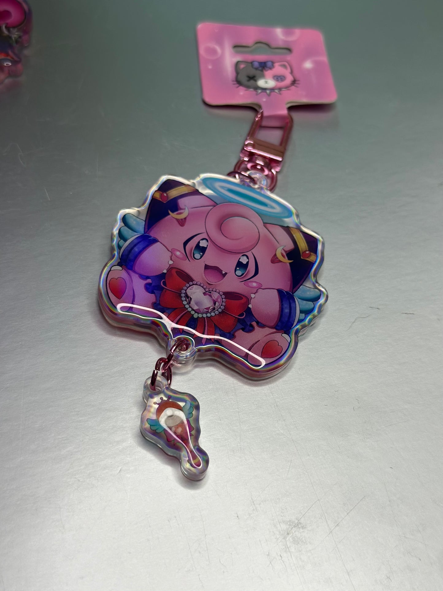 Moon Fairy Rainbow Keychain
