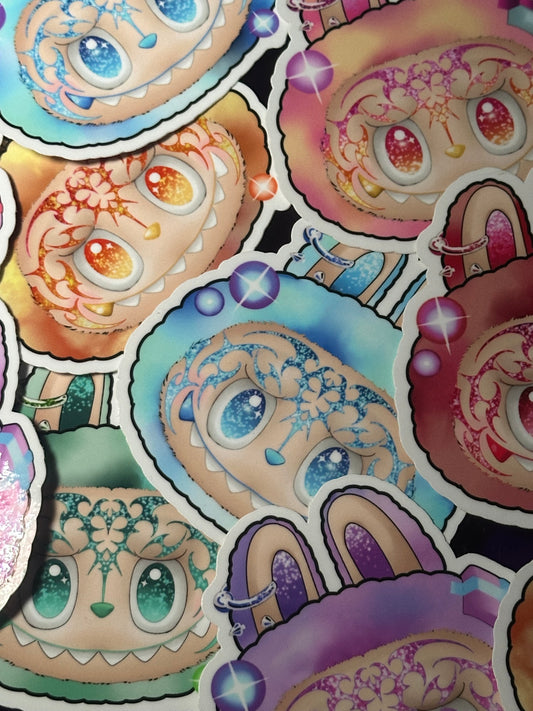 Big into Synergy sticker and keychain pack