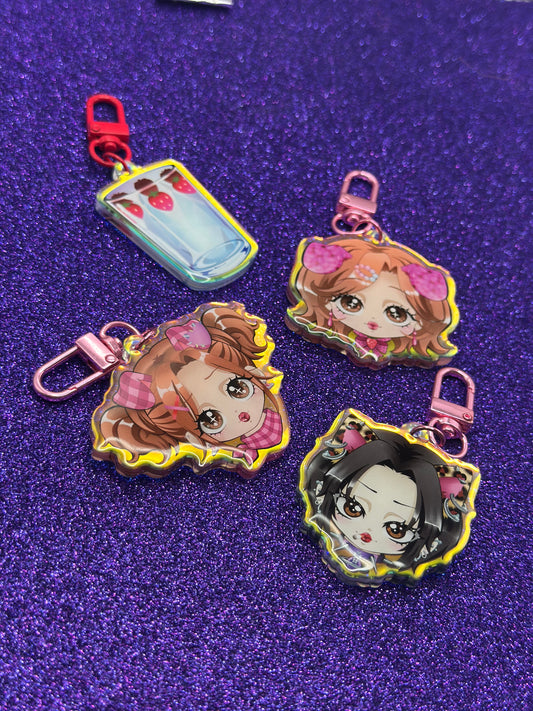 Cat Eyed Queen Nana keychain