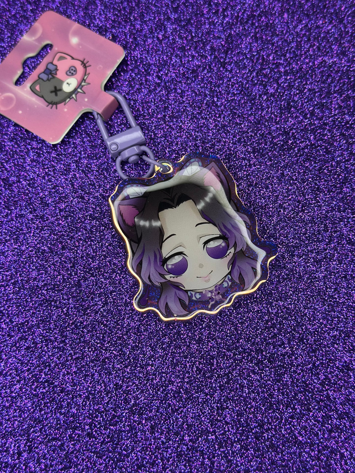 Shinobu Cat Keychain