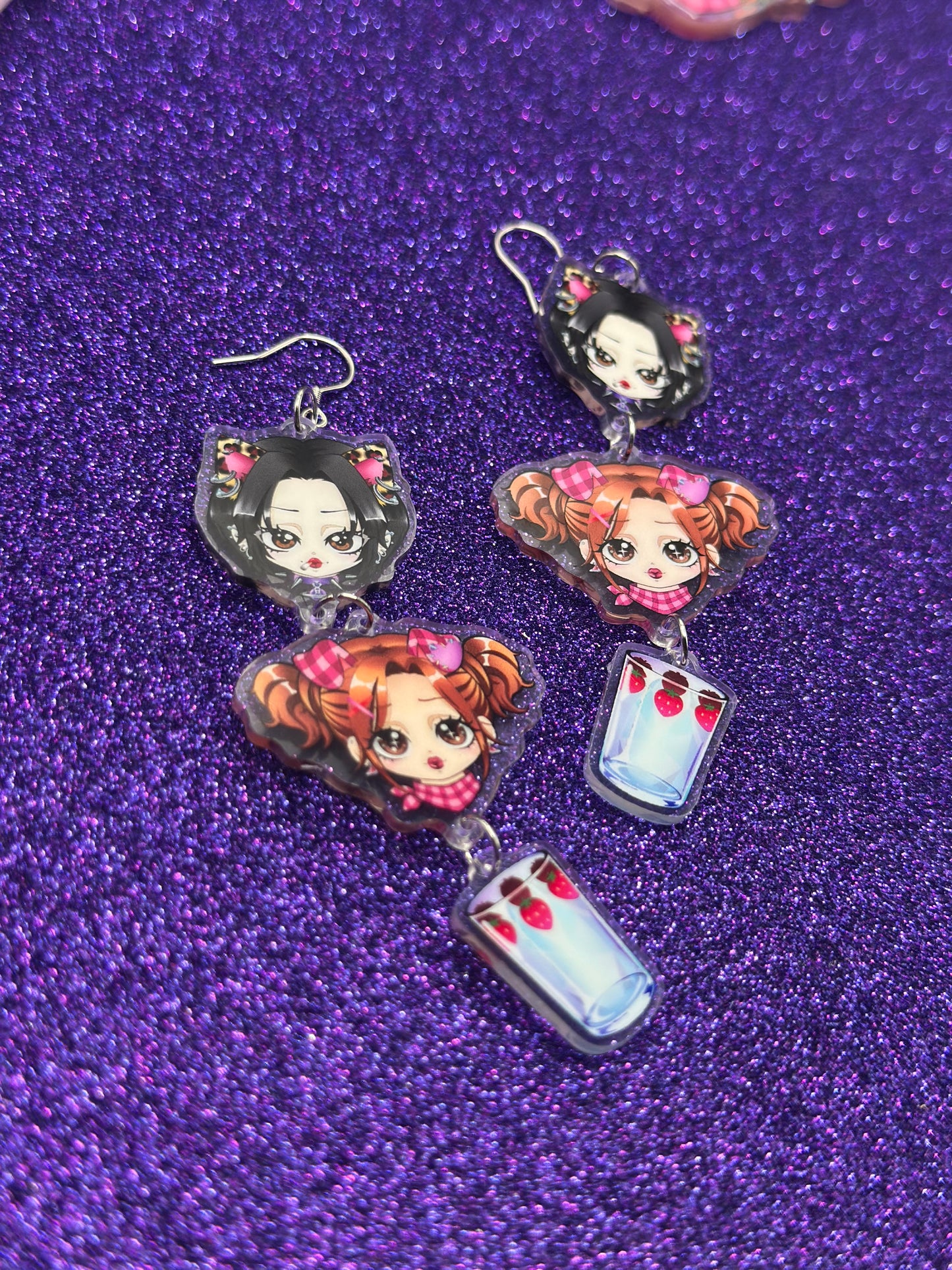 Hachiko and Nana earrings