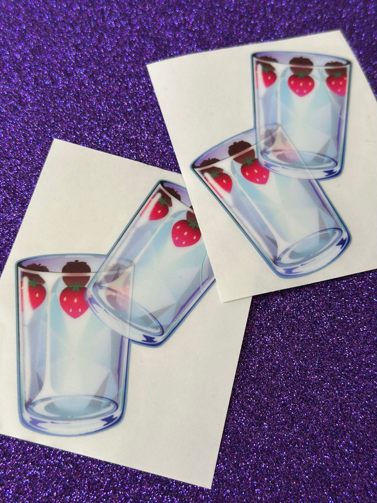 Little Red Strawberry Cup Sticker