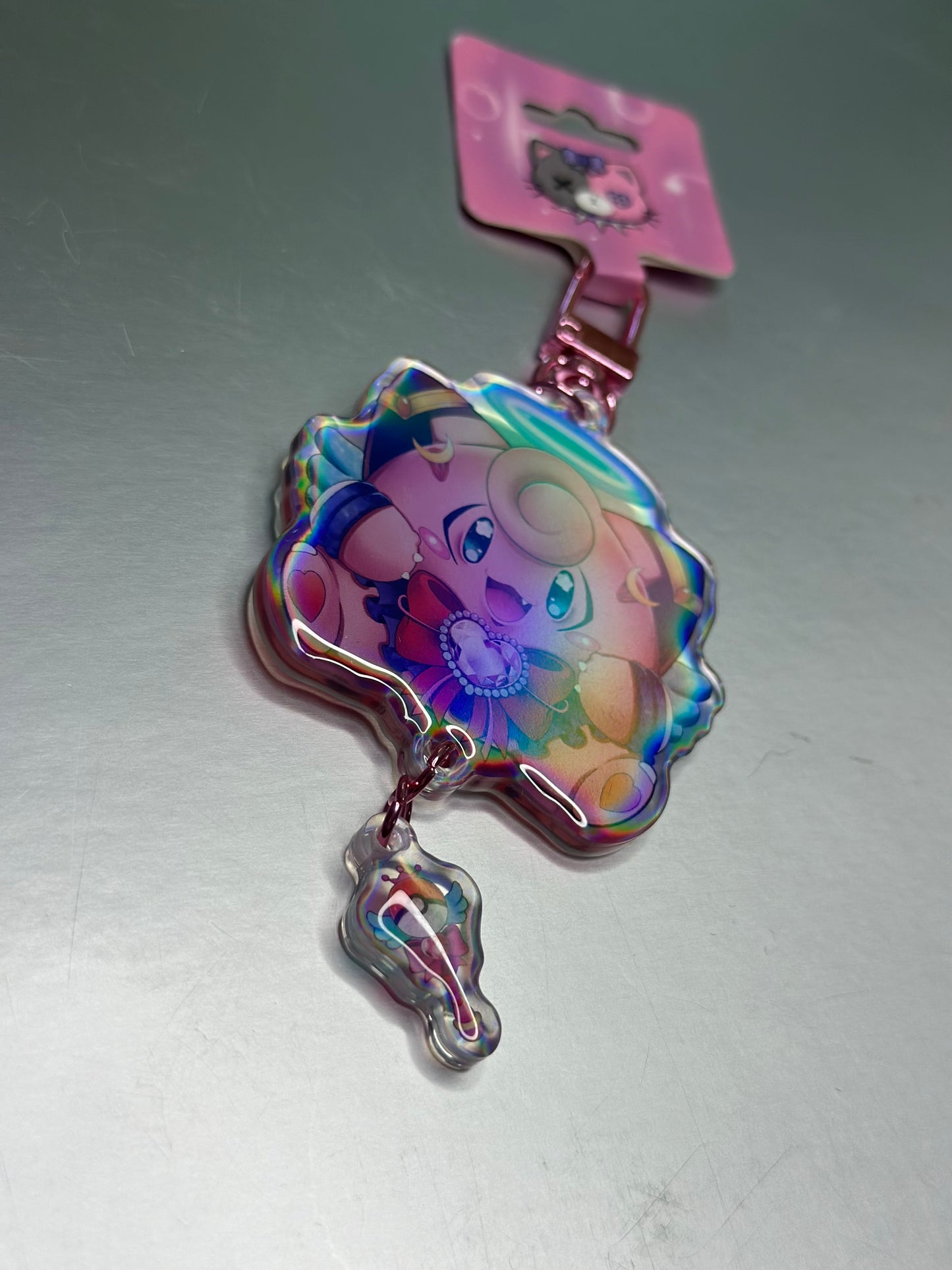 Moon Fairy Rainbow Keychain