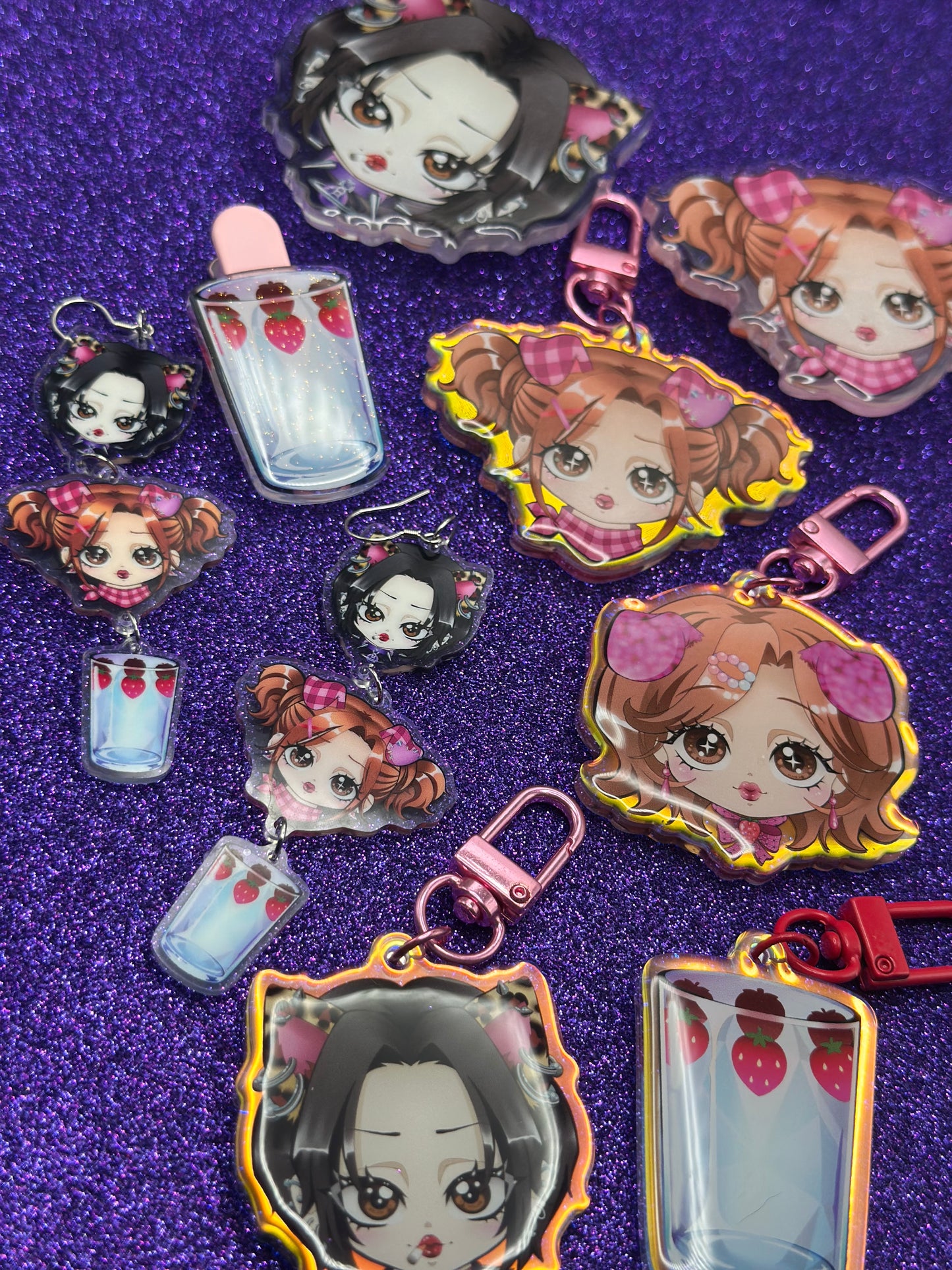 Hachi Pup Pigtails Keychain