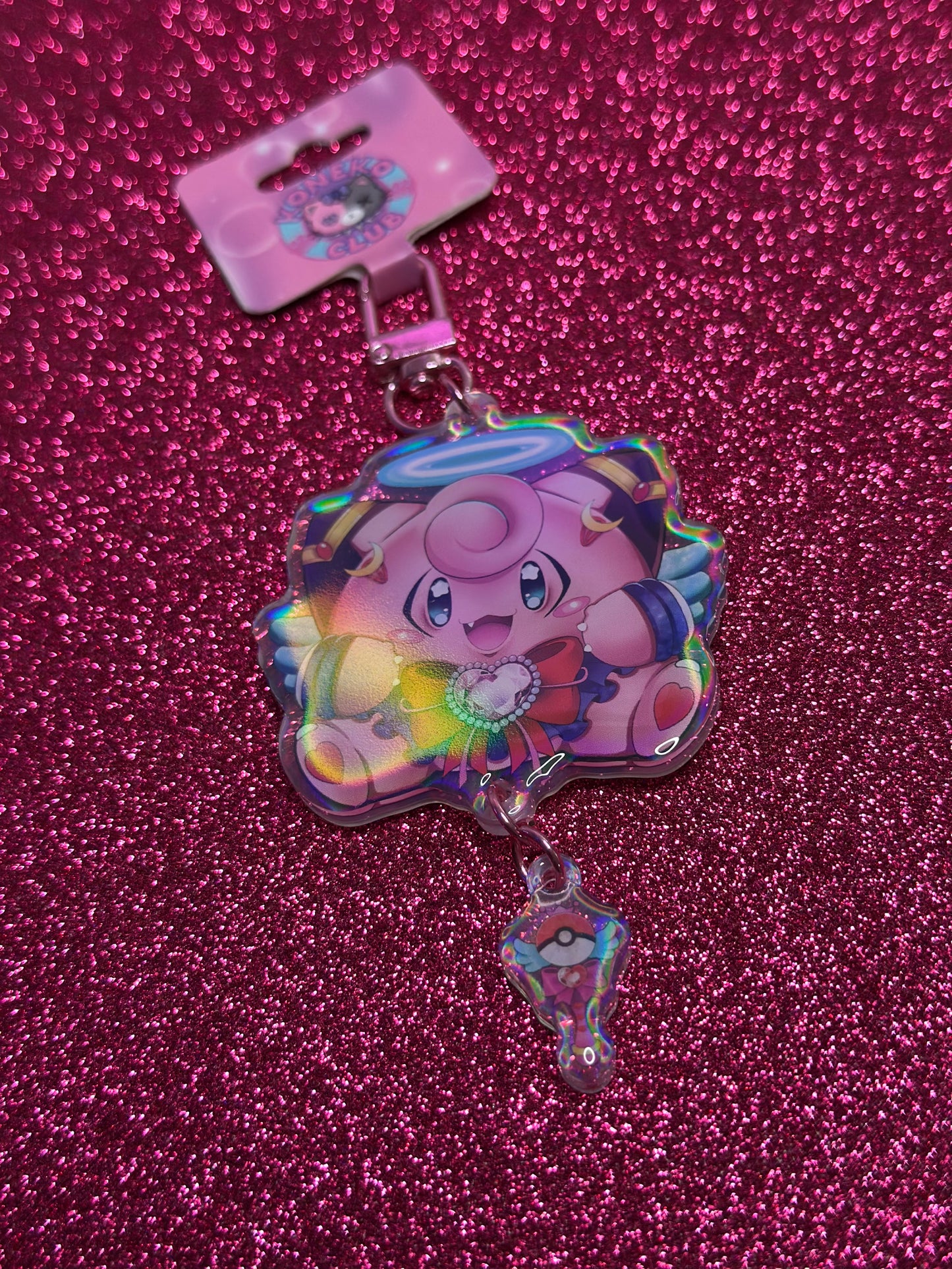 Moon Fairy Rainbow Keychain
