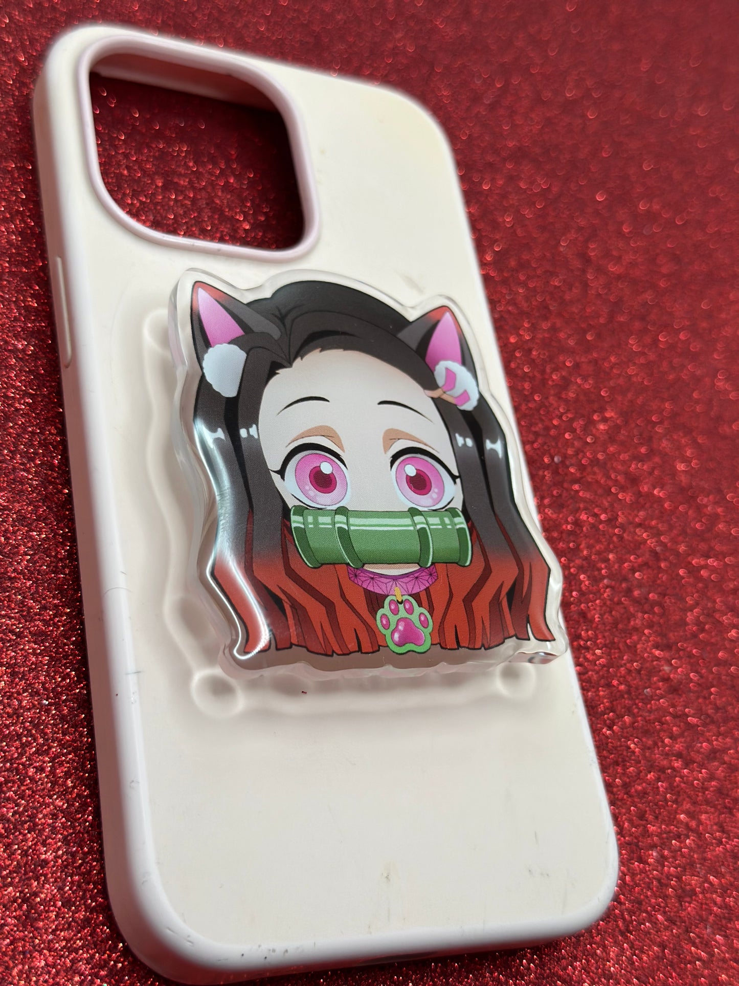 Nezukitty Cat Phone Grip