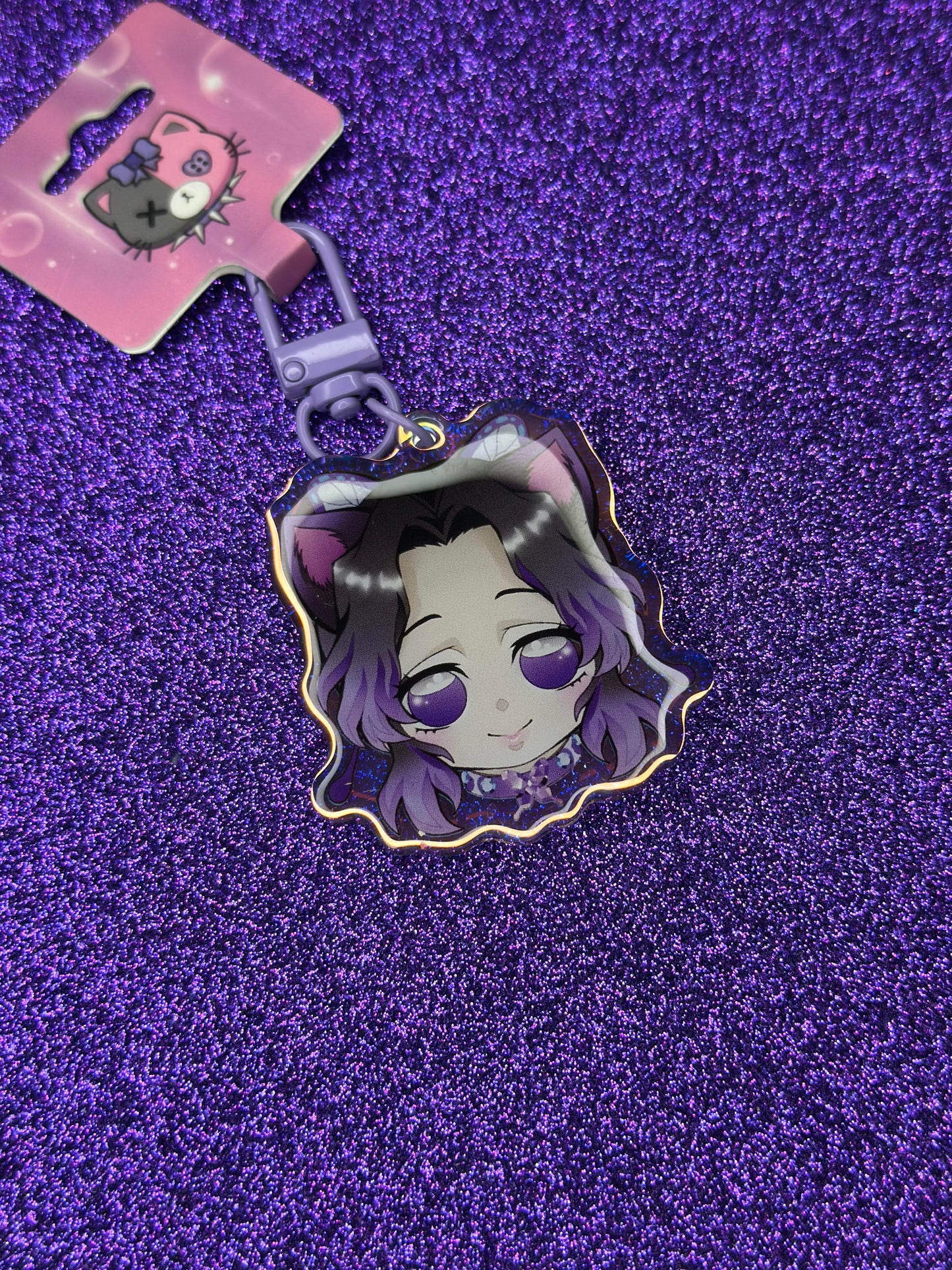 Shinobu Cat Keychain
