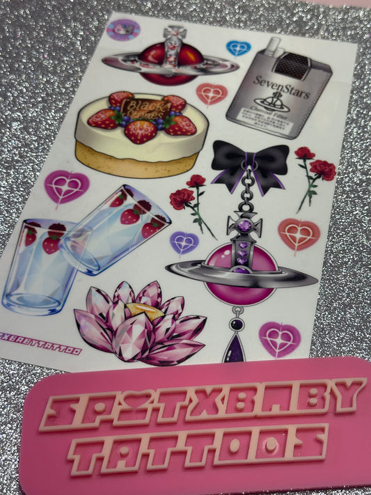 Apartment 707 Temporary Tattoo Sheet