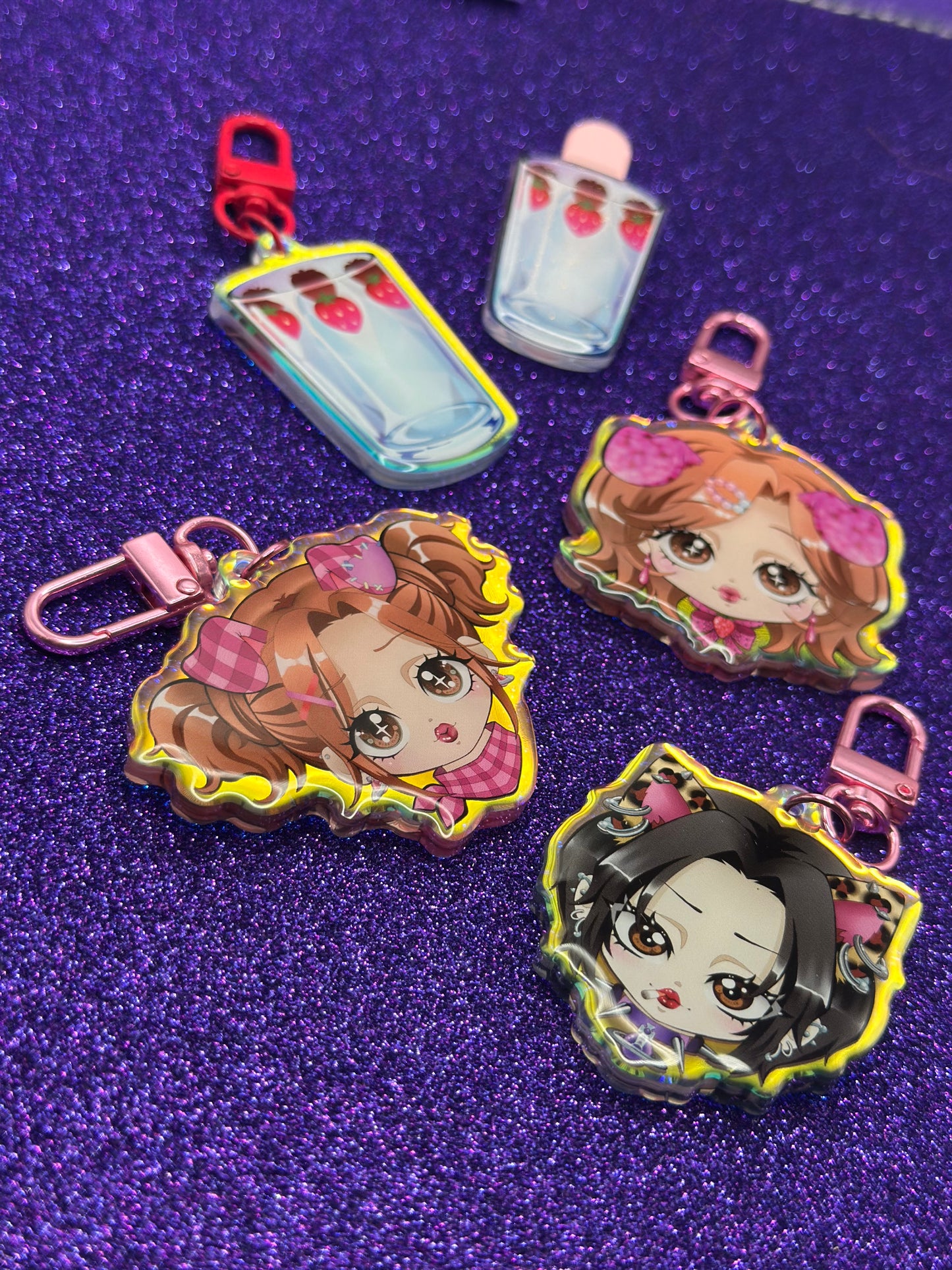 Little Red Strawberry Cup Hair Clip