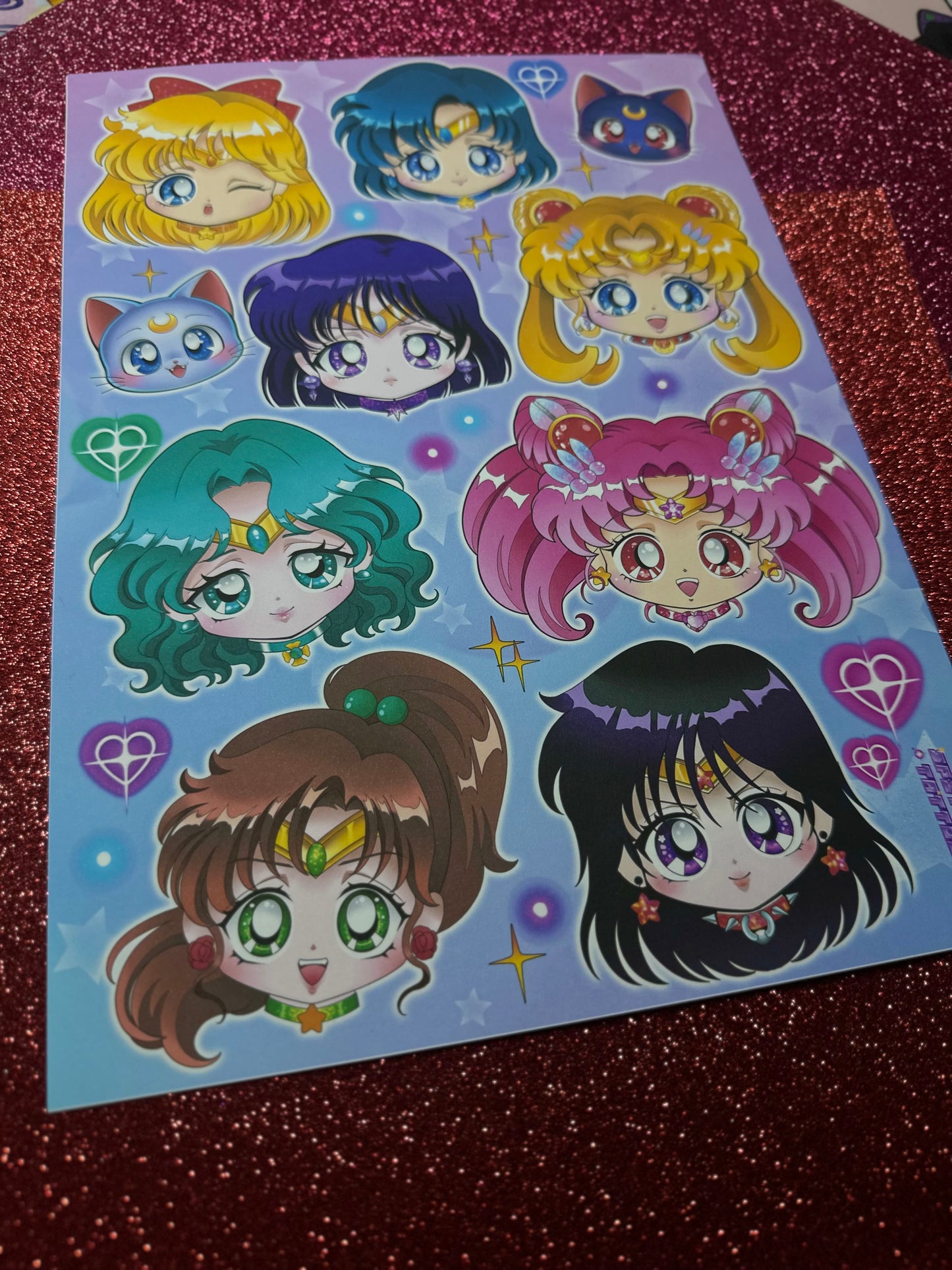 Sailor Scouts and friends Print