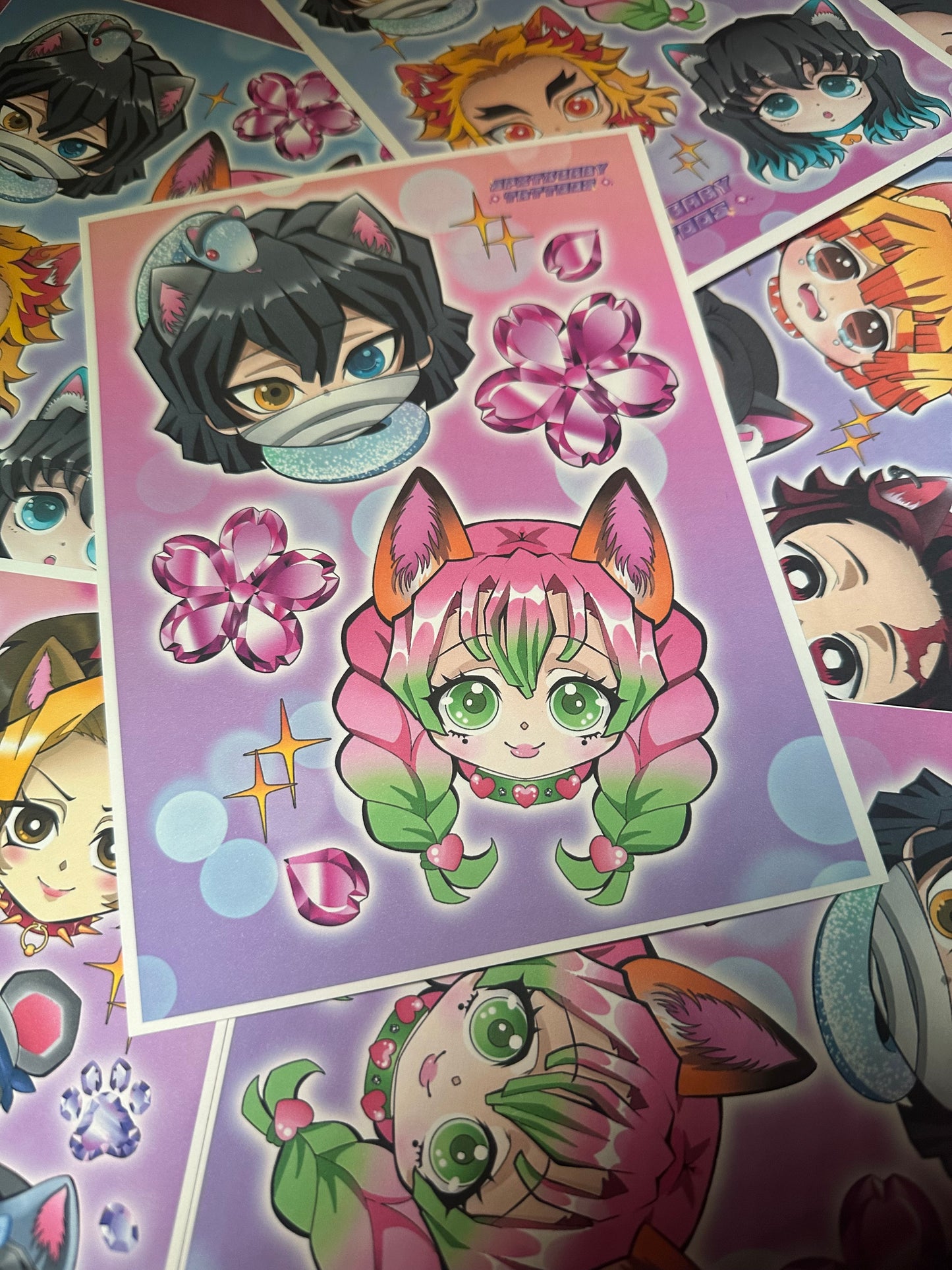 Truest Love Hashira Cat Print