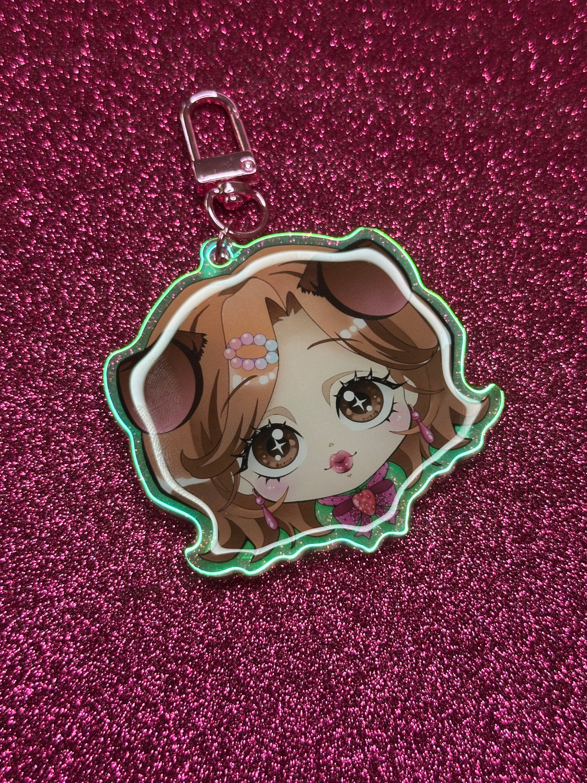 Hachi Pup Keychain