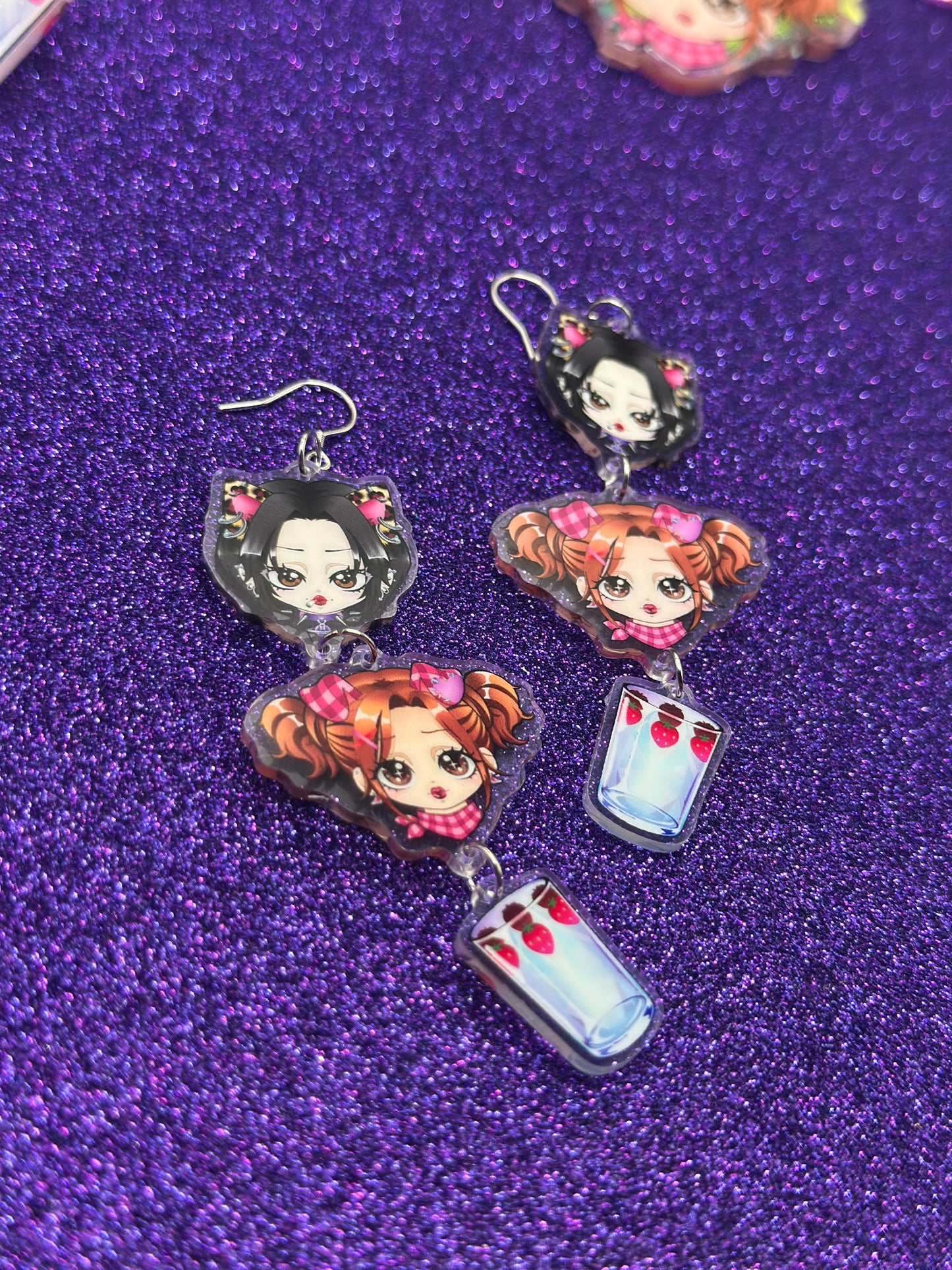 Hachiko and Nana earrings
