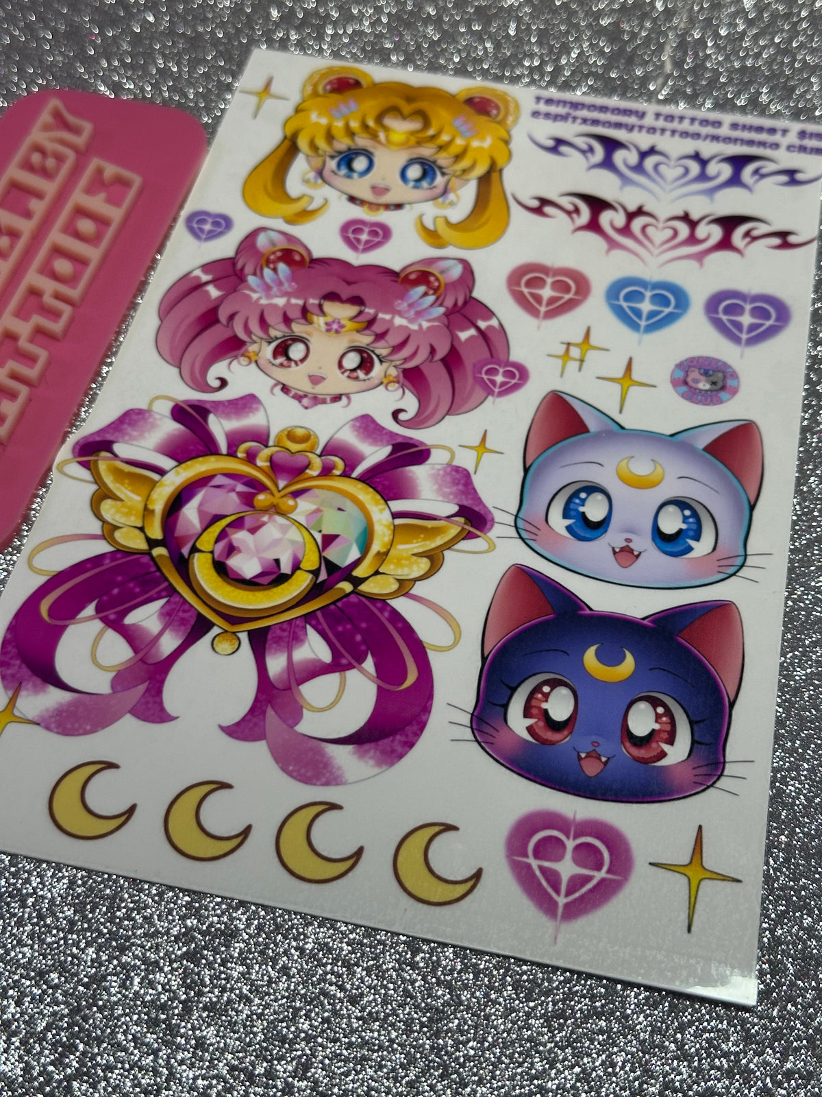 Sailor Scout Temporary Tattoo Sheet
