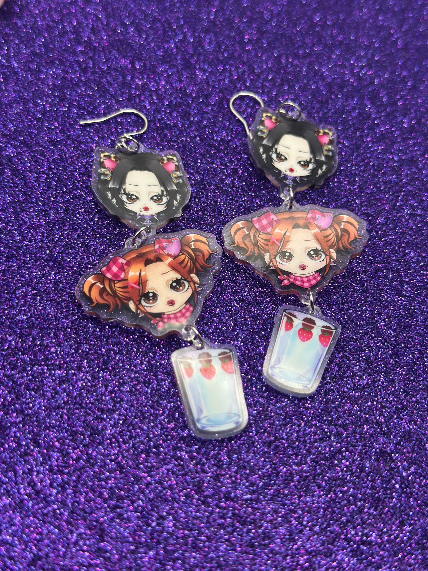 Hachiko and Nana earrings