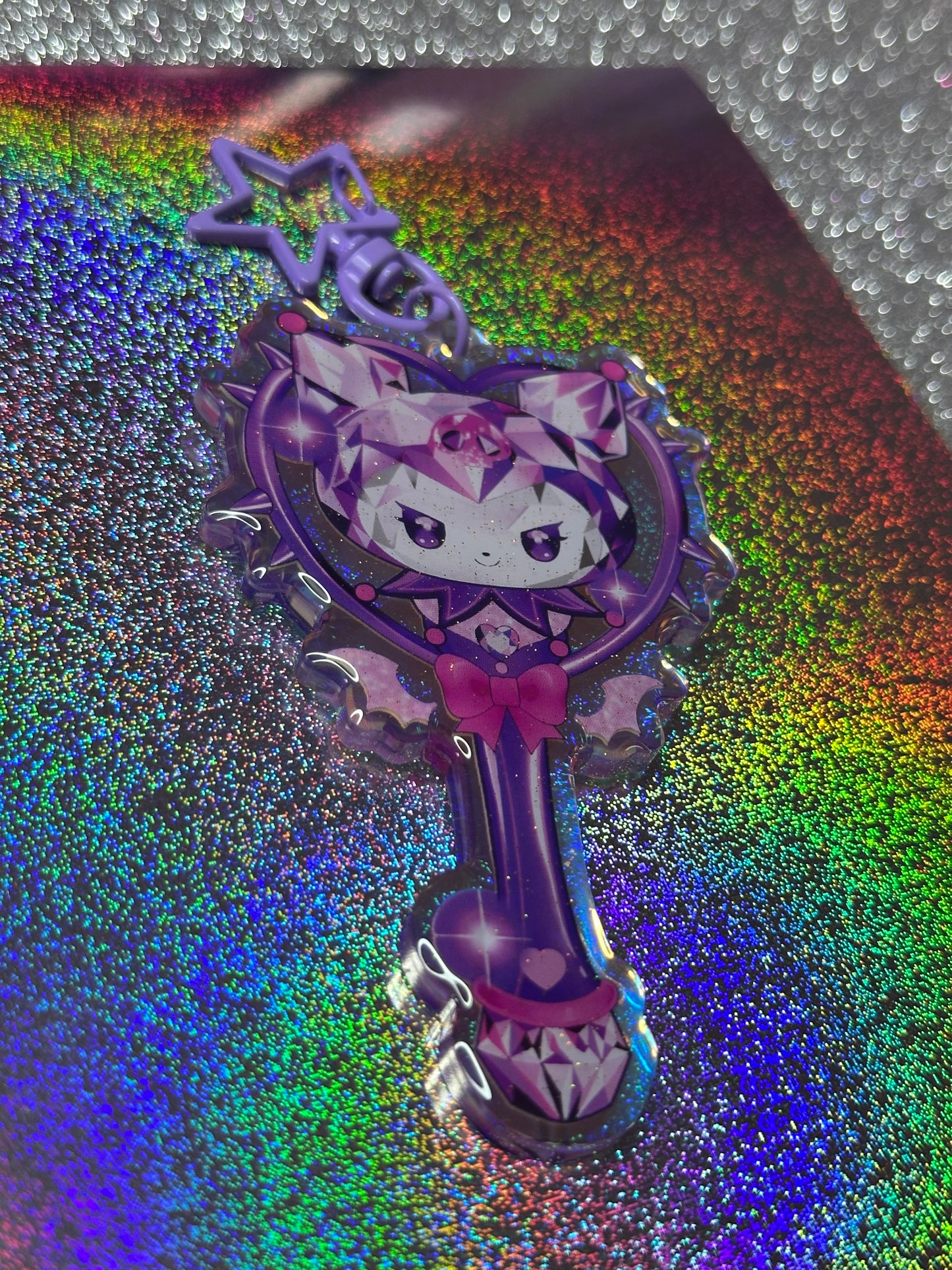 Kuro Magical Girl Wand Keychain