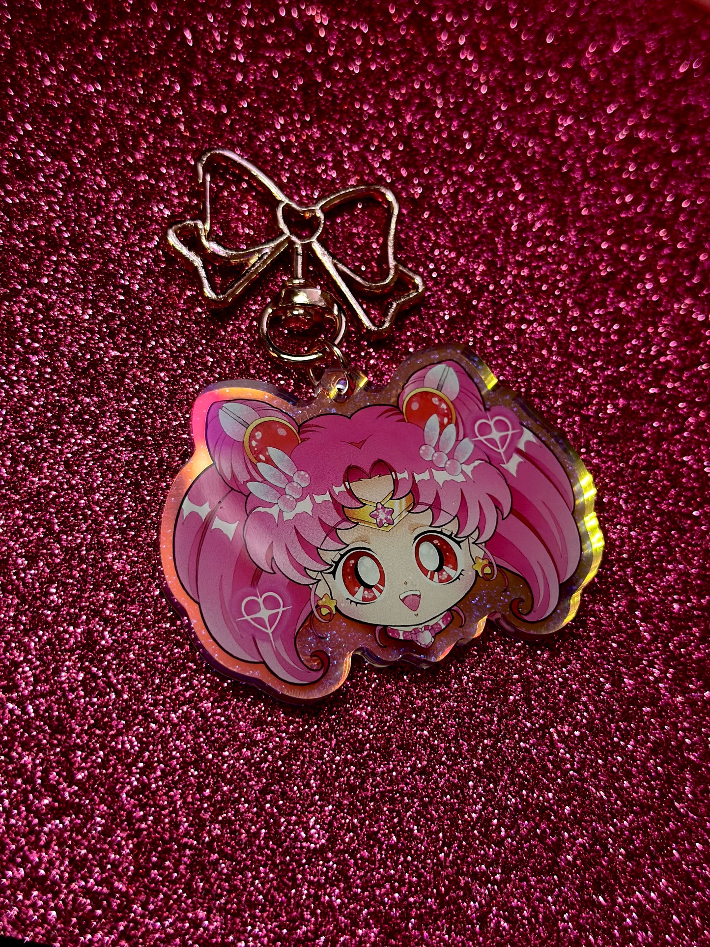Chibi Moon Keychain