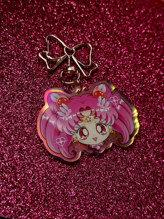 Chibi Moon Keychain